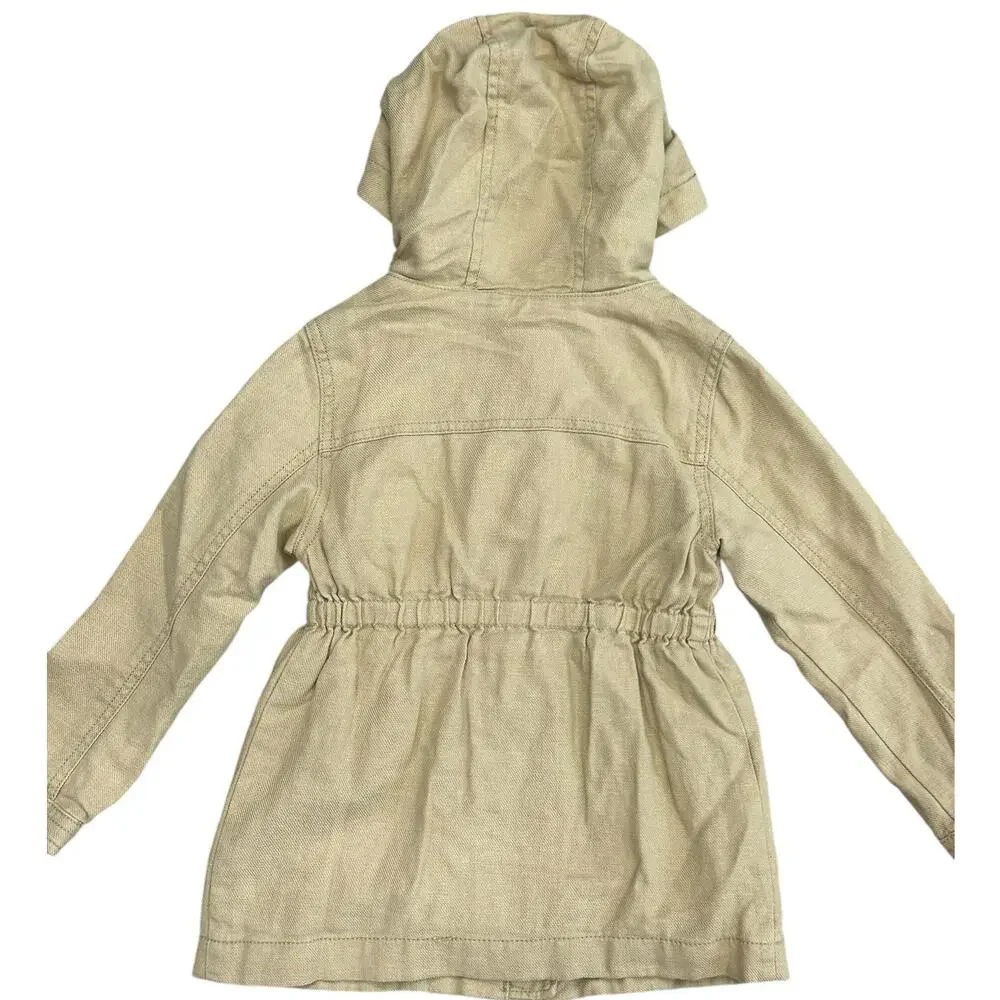 OLD NAVY GIRLS Linen Hooded Jacket Size 4T